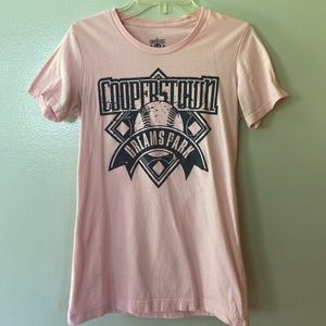 Light Pink Cooperstown Baseball T-Shirt